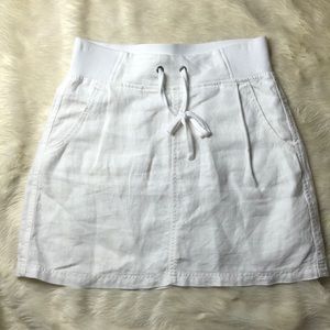 ATHLETA white linen skirt Size 2